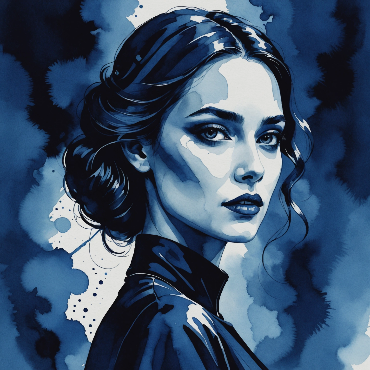 Искусство создания женственных образов с использованием темно синего цвета в одежде