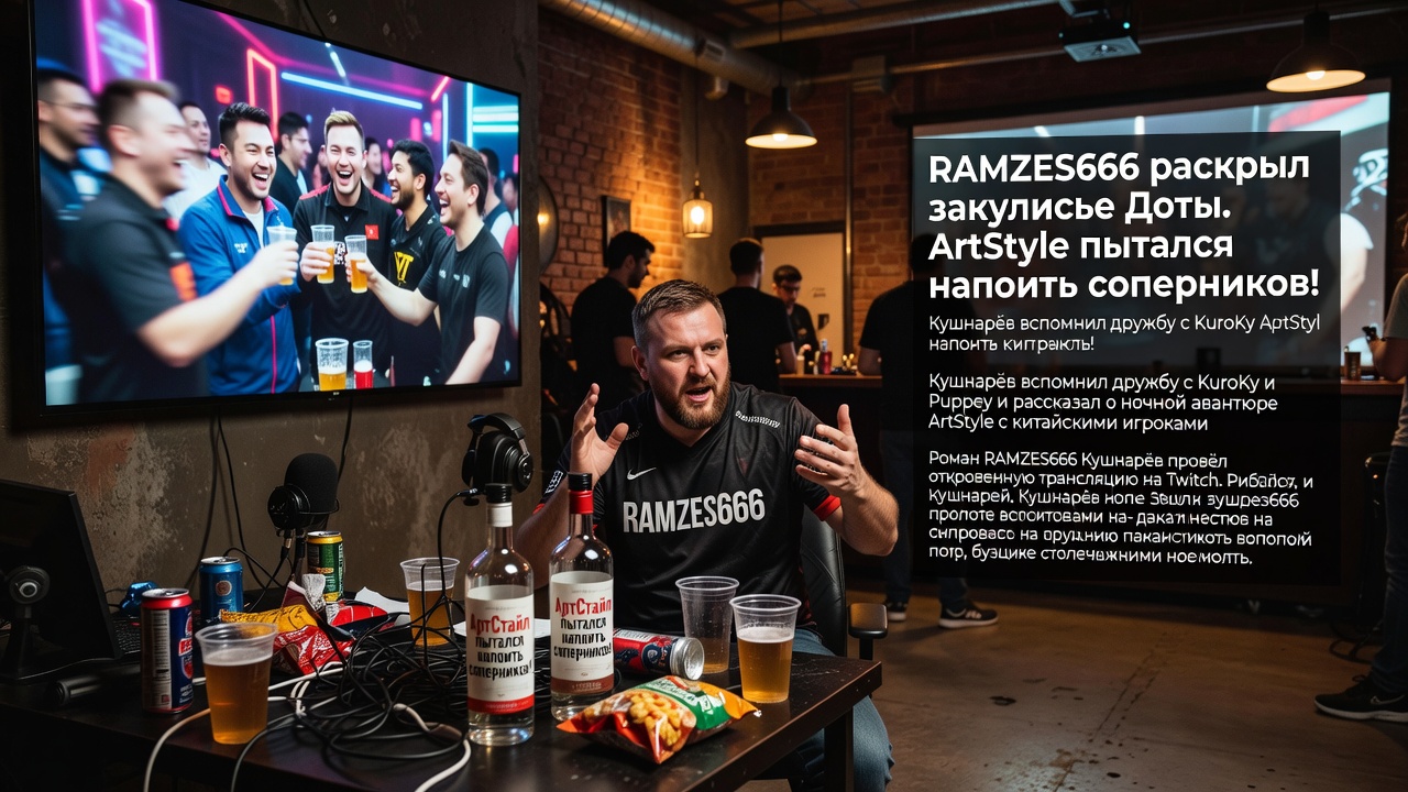 RAMZES666 раскрыл закулисье Доты. ArtStyle пытался напоить соперников!