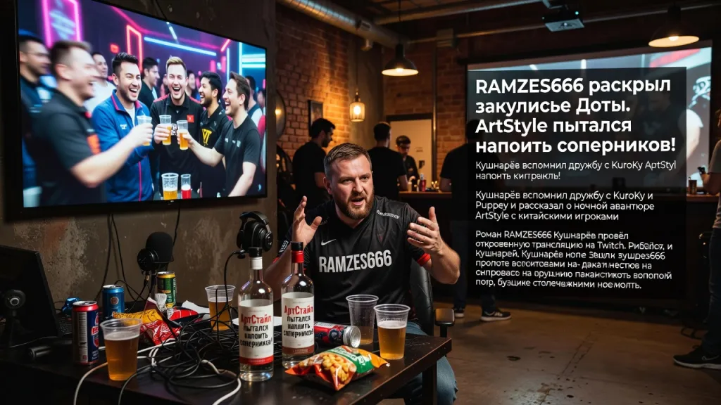 RAMZES666 раскрыл закулисье Доты. ArtStyle пытался напоить соперников!