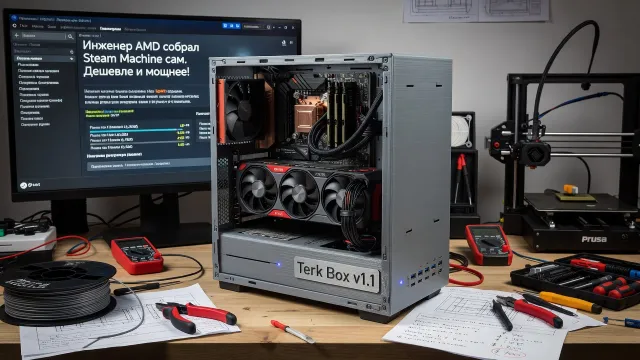 Инженер AMD собрал Steam Machine сам. Дешевле и мощнее!